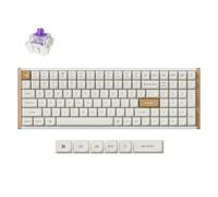 Keychron K4 HE Clavier mécanique sans fil 96 % compact effet Hall avec pavé numérique, interrupteur magnétique, déclencheur rapide, RVB personnalisé, QMK/VIA, 2,4 GHz/BT5.2/filaire, pour Mac/Windows