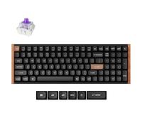 Keychron K4 HE Commutateur magnétique sans fil édition spéciale Noir Double rail MagneticNebulaSwitch Clavier personnalisé [K4H-F1]
