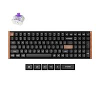 Keychron K4 HE QMK Clavier mécanique personnalisé de jeu sans fil, 2,4 GHz/Bluetooth/filaire 96 %, commutateurs magnétiques Gateron rétroéclairés RVB programmables à chaud pour Mac Windows, cadre en