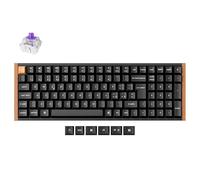 Keychron K4 HE Special Edition Black Clavier sans fil 96 % ISO-IT avec commutateur magnétique Gateron Double-Rail, Rapid Trigger, Keycaps PBT, RGB, QMK et Bluetooth 5.2 Noir