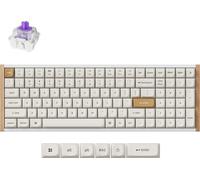 Keychron K4 HE Special Edition Clavier magnétique sans fil, Bluetooth, 2.4GHz, RGB LED, Hot-swap, QWERTY US Layout, Gateron Magnetic Switch, Blanc (K4H-Q1)