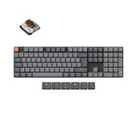 Keychron K5 Max Clavier mécanique sans Fil QWERTY Triple Connexion (Bluetooth/2,4 GHz/USB-C) remplaçable à Chaud, Compatible avec Mac/Windows/Linux, commutateur Low Profile Gateron Brown