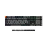 Keychron K5 QMK Clavier de Jeu Mécanique Sans Fil Ultra-fin, 104 Touches Programmerbar, Hot-swap Commutateurs Marron, Rétroéclairage RVB Bluetooth 5.2 pour Mac/Windows/Linux, Disposition FR- Version 2