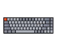 Keychron K6 Clavier mécanique remplaçable à chaud sans fil Bluetooth 65 % avec interrupteur Gateron / rétro-éclairage LED / batterie rechargeable, clavier compact 68 touches pour Mac Windows Interrupteur Gateron marron remplaçable à chaud