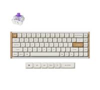 Keychron K6 HE Rapid Trigger Clavier mécanique sans fil personnalisé avec effet Hall Gateron Interrupteur magnétique à double rail 2,4 GHz QMK Bluetooth 5.2 RGB Compatible avec Mac Windows Linux