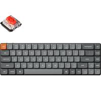 Keychron K7 Max Clavier mécanique sans fil QMK/VIA, RGB LED, Hot-swap, QWERTY US, Gateron Mechanical Red K7M-H1