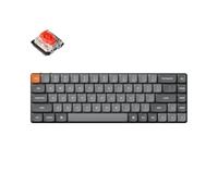 Keychron K7 Max QMK/Via Clavier mécanique sans Fil, 3 Modes 2,4 GHz/Bluetooth/USB, Puce 65%, LED RVB, commutateur Rouge, échangeable à Chaud, Clavier programmable pour Mac et Windows