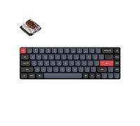 Keychron K7 Pro QMK/Via Clavier mécanique personnalisé sans Fil Bluetooth Ultra-Mince Hot-Swap 65% Layout Programmable Macro RGB Backlight avec Low-Profile Gateron Brown Switch pour Mac Windows Linux