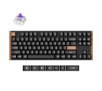 Keychron K8 HE Clavier mécanique personnalisé ANSI à déclenchement rapide, clavier de jeu sans fil QMK Bluetooth avec interrupteur magnétique à double rail Gateron remplaçable à chaud, rétroéclairage