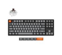 Keychron K8 Max Clavier mécanique sans Fil, 2,4 GHz/Bluetooth/USB-C, RGB, Hot-Swap, QMK/Via, Cadre en Aluminium, Macros programmables, PBT Keycaps, pour Mac Windows, Super Brown Switch