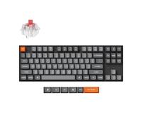 Keychron K8 Max Clavier mécanique sans Fil, 2,4 GHz/Bluetooth/USB-C, RGB, Hot-Swap, QMK/Via, Macros programmables, PBT Keycaps, pour Mac Windows, Super Red Switch