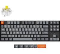 Keychron K8 Max QMK Kabelloss Clavier mécanique, QWERTY US Layout, White Backligh, Keychron Super Banana K8M-A4