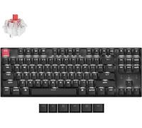 Keychron K8 QMK Version 2 Clavier mécanique sans fil Bluetooth, QWERTY US Layout, LED blanche, Keychron Super Switch Red K8X-A1
