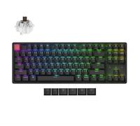 Keychron K8 Version 2 Clavier Mécanique sans Fil, Bluetooth/USB-C, RGB LED, QMK/Via, Hot-Swap, Programmable, PBT Keycaps, for Mac Windows, Super Brown Switch