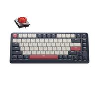 Keychron KJ1 Clavier mécanique sans fil à profil bas, Bluetooth QMK 2,4 GHz Disposition 75 % RVB, commutateur rouge remplaçable à chaud, compatible avec Mac Windows Linux, charge rapide 2000 mAh pour