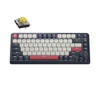 Keychron KJ1 Clavier mécanique sans fil à profil bas, Bluetooth QMK 2,4 GHz, disposition 75 % RVB, commutateur banane remplaçable à chaud, compatible avec Mac Windows Linux, charge rapide 2000 mAh