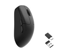 Keychron M2 Mini souris optique de jeu sans fil 2,4 GHz/Bluetooth 5.1/filaire 3 modes, capteur PixArt 3395, touches programmables, jusqu'à 26 000 DPI/650 IPS, 50 g, ultra légère, design ergonomique