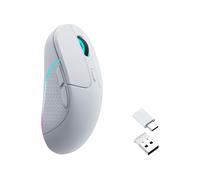 Keychron M3-A3 Souris Gaming Droitier Optique 26000 DPI RF/Bluetooth 5.1, 5 Boutons Programmables, 4000Hz, 50G, Autonomie 600mAh, Blanc