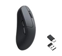Keychron M3 Mini souris optique sans fil Bluetooth 5.1/2,4 GHz/filaire avec capteur PixArt 3395 programmable, jusqu'à 26 000 DPI/650 IPS, légère et ergonomique pour Windows Mac Linux - Noir