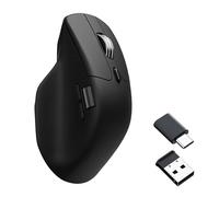 Keychron M6 Souris PixArt 3311 - sans Fil Bluetooth 5.3 + 2.4G + Filaire, Scroll Magnétique, 1K Polling Rate, DPI jusqu'à 12000, Batterie 800mAh, Compatible Windows/Mac - Ergonomique - Noir