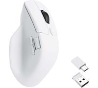 Keychron M6 Wireless Mouse Optique, USB, Bluetooth, 2.4GHz, 26000 DPI, 1000 Hz, Blanc M6-A3