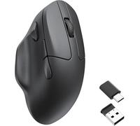 Keychron M7 Souris d'ordinateur sans Fil, 26K DPI Optique, 2.4 GHz/Bluetooth/Filaire avec Bouton Macro 63g Ergonomique et légère, jusqu'à 70 Heures d'autonomie pour Ordinateur macOS/Windows - Noir