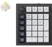 Keychron Q0 Max QMK Clavier mécanique sans fil / pavé numérique, QWERTY US, bouton, noir carbone, Gateron Jupiter Banana Q0M-M4