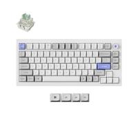 Keychron Q1 HE Clavier magnétique filaire 8000 Hz TMR à déclenchement rapide, interrupteur à chaux ultra rapide, remplaçable à chaud, disposition 75 % aluminium, RVB personnalisé pour Mac, Windows
