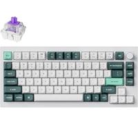 Keychron Q1 HE Clavier mécanique sans Fil avec Hall Effect Gateron Double-Rail Magnetic Switch Nebula, Rapid Trigger, QMK 2.4 GHz Bluetooth RGB Compatible avec Mac Windows Linux - Blanc