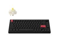 Keychron Q1 Max QMK/Via Clavier mécanique sans Fil, Clavier QWERTY US, Tout métal, programmable, 2.4 GHz/Bluetooth/USB, RVB et Hot-Swappable, Gateron Jupiter Banana, Side-Printed Keycaps