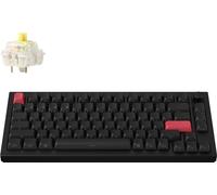 Keychron Q1 Max QMK/VIA Clavier mécanique sans fil, QWERTY US, RGB, Hot-swap, Knob, Carbon Black, Gateron Jupiter Banana Q1M-M4S