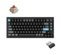 Keychron Q1 Ultra 8K 75% Clavier mécanique sans fil 8000 Hz Taux de scrutation 8000 Hz Rétroéclairage RVB en aluminium Interrupteur rouge 82 touches 4000 mAh 2,4 GHz/Bluetooth/filaire QMK/VIA, Mac