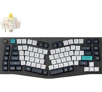 Keychron Q10 Max (Alice Layout) QMK/VIA Clavier mécanique sans fil, QWERTY US, Knob, Carbon Black, Gateron Jupiter Banana Q10M-M4