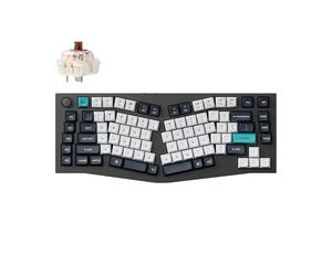 Keychron Q10 Max Clavier Mécanique sans Fil, QMK/Via Bouton Programmable, 2.4 GHz/Bluetooth/Filaire, RGB LED, Aluminium Ergonomique pour Mac Windows, Gateron Brown Switch - Noir