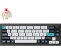 Keychron Q2 Max QMK/VIA Clavier mécanique sans fil, QWERTY US, Knob, Carbon Black, Gateron Jupiter Red Q2M-M1