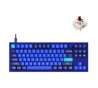 Keychron Q3 Bouton de clavier mécanique filaire personnalisé TKL QMK/VIA macro programmable avec interrupteur Gateron G Pro marron à double joint compatible avec Mac Windows Linux (bleu)