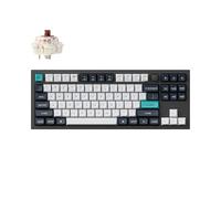 Keychron Q3 Max Clavier Mécanique sans Fil, Tout Aluminium, 2.4 GHz Bluetooth, QMK TKL Layout, RGB LED, Hot-swappable Gateron Brown Switch Compatible avec Mac Windows Linux - Noir