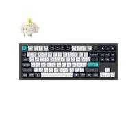 Keychron Q3 Max Clavier Mécanique sans Fil, Tout Aluminium, 2.4 GHz Bluetooth, QMK TKL Layout, RGB LED, Hot-swappable Gateron Banana Switch Compatible avec Mac Windows Linux - Noir