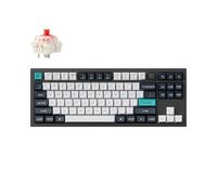 Keychron Q3 Max Clavier Mécanique sans Fil, Tout Aluminium, 2.4 GHz Bluetooth, QMK TKL Layout, RGB LED, Hot-swappable Gateron Red Switch Compatible avec Mac Windows Linux - Noir