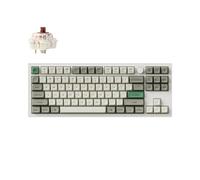 Keychron Q3 Max Clavier Mécanique sans Fil, Tout Aluminium, 2.4 GHz Bluetooth, QMK TKL Layout, RGB LED, Hot-swappable Gateron Brown Switch Compatible avec Mac Windows Linux - Blanc