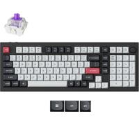 Keychron Q5 HE QMK/VIA Clavier mécanique sans fil, QWERTY US, RGB LED, Gateron Double-Rail Magnetic Nebula Switch Q5H-M1