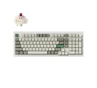 Keychron Q5 Max QMK/VIA Clavier mécanique sans fil, QWERTY US, Knob, Shell White, Gateron Jupiter Brown Q5M-P3