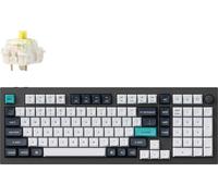 Keychron Q5 Max QMK/VIA Clavier mécanique sans fil, QWERTY US, RGB, Hot-swap, Gateron Jupiter Banana - Q5M-M4