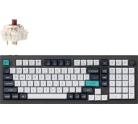 Keychron Q5 Max QMK/VIA Clavier mécanique sans fil, QWERTY US, RGB, Hot-swap, Gateron Jupiter Brown - Q5M-M3