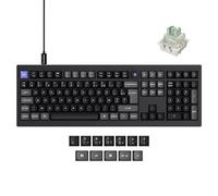 Keychron Q6 HE 8K Clavier Mécanique de Jeu Fil avec Switch Magnétiques Lime Ultra-Fast, Format Pleine Taille AZERTY, Doubles Injections OSA PBT, RGB Personnalisable Hot-Swap pour Windows/Mac - Noir