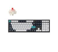 Keychron Q6 Max - Clavier mécanique sans fil RVB - Commutateurs Gateron Jupiter rouges remplaçables à chaud - Cadre en aluminium avec molette - Taille normale (104 touches) - Compatible avec