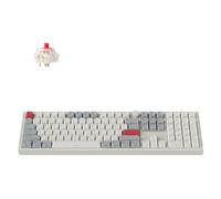 Keychron Q6 Max QMK/LUANCHER Clavier mécanique filaire sans fil Bluetooth/2,4 GHz/USB-C, bouton programmable, rétroéclairé RVB, interrupteur rouge Gateron remplaçable à chaud pour Mac, Windows, Linux