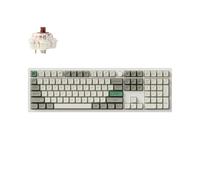 Keychron Q6 Max QMK/Via Bluetooth Wireless /2.4 GHz/USB-C Clavier Mécanique Filaire, Boutons Programmables RGB LED Hot-Swappable Gateron Brown Switch pour Mac Windows Linux - Blanc