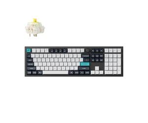 Keychron Q6 Max QMK/Via Bluetooth Wireless /2.4 GHz/USB-C Clavier Mécanique Filaire, Boutons Programmables RGB LED Hot-Swappable Gateron Banana Switch pour Mac Windows Linux - Noir