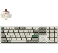 Keychron Q6 Max QMK/VIA Clavier mécanique sans fil, QWERTY US, Knob, Shell White, Gateron Jupiter Brown Q6M-P3
